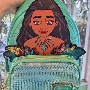 Loungefly moana glow in the dark backpack